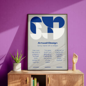 Plakat Geometryczny — Abstrakcja w Ruchu | Premium Grafika na Ścianę