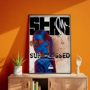 Plakat „Sun Blessed" (Supernova) — futurystyczna odsłona editorial fashion